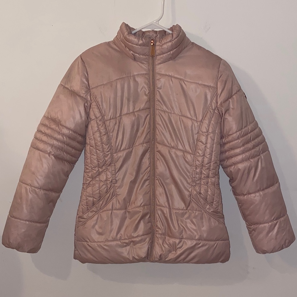 3/$45 MICHAEL Michael Kors Kids Blush Puffer Coat Size 10/11
